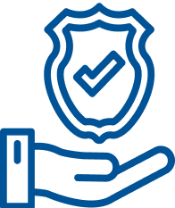 hand with badge Icon